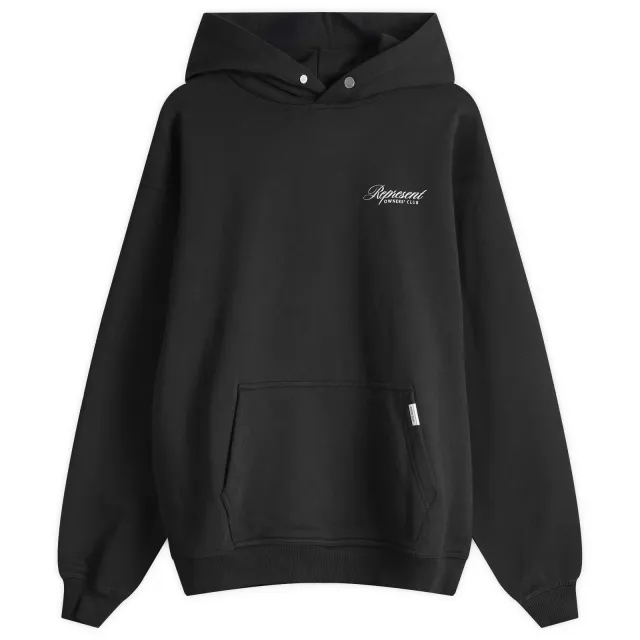 Represent Men's Owners Club Script Hoodie Black
