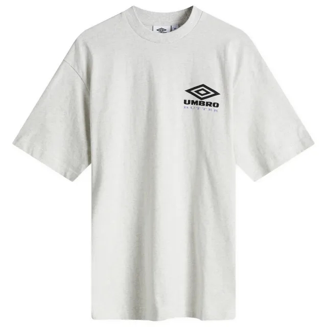 Butter Goods Men's x Umbro Lines T-Shirt Ash