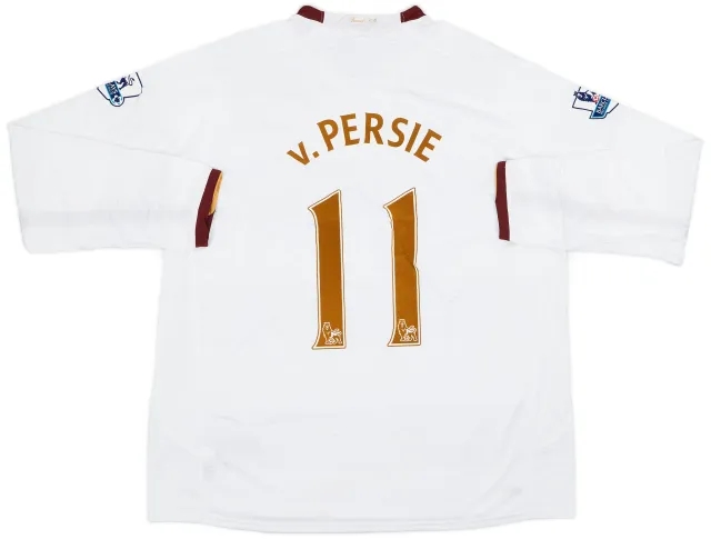 Nike 2007-08 Arsenal Away L/S Shirt v. Persie #11 (XXL)