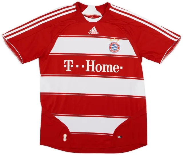 adidas 2007-08 Bayern Munich Home Shirt - 8/10 - (L)