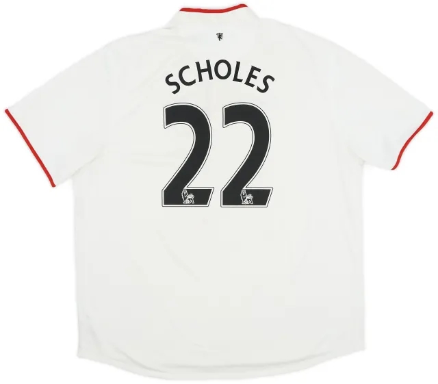 Nike 2012-14 Manchester United Away Shirt Scholes #22 - 7/10 - (XXL)