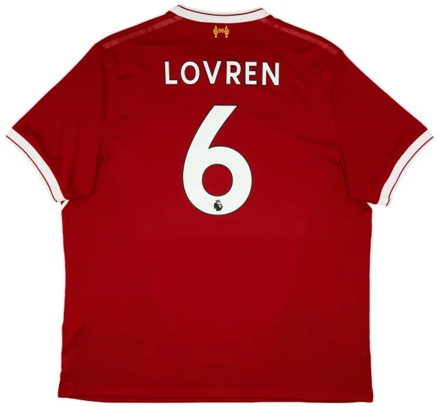 NewBalance 2017-18 Liverpool 125 Years Home Shirt Lovren #6 - 8/10 - (XXL)
