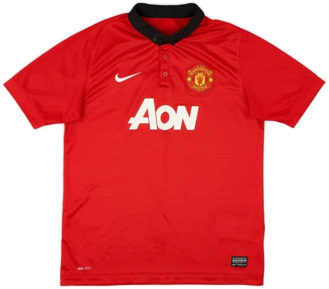 Nike 2013-14 Manchester United Home Shirt - 7/10 - (XL.Boys)