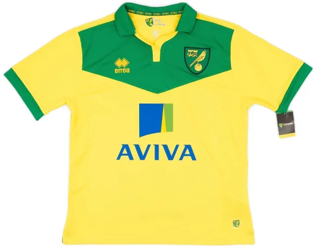Errea 2014-15 Norwich Home Shirt (XXL)