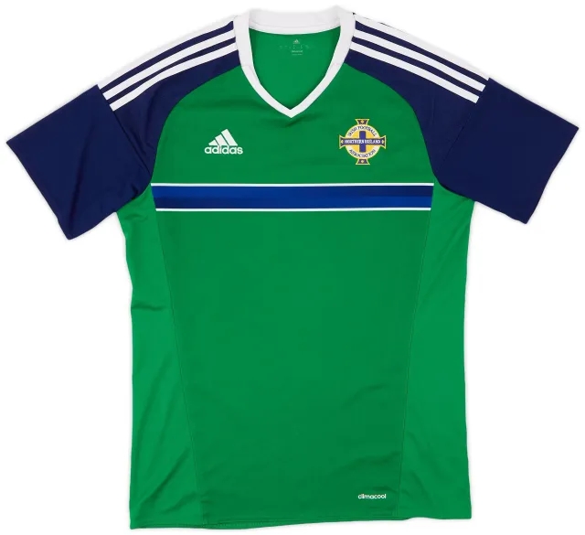 Umbro 2016-17 Northern Ireland Home Shirt - 8/10 - (M)