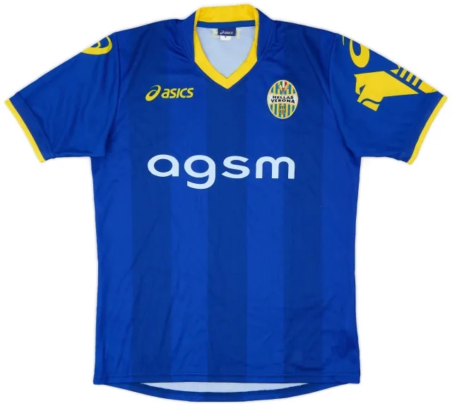 Asics 2012-13 Hellas Verona Home Shirt - 9/10 - (S)