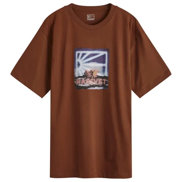 RASSVET Men's On Fire T-Shirt Brown