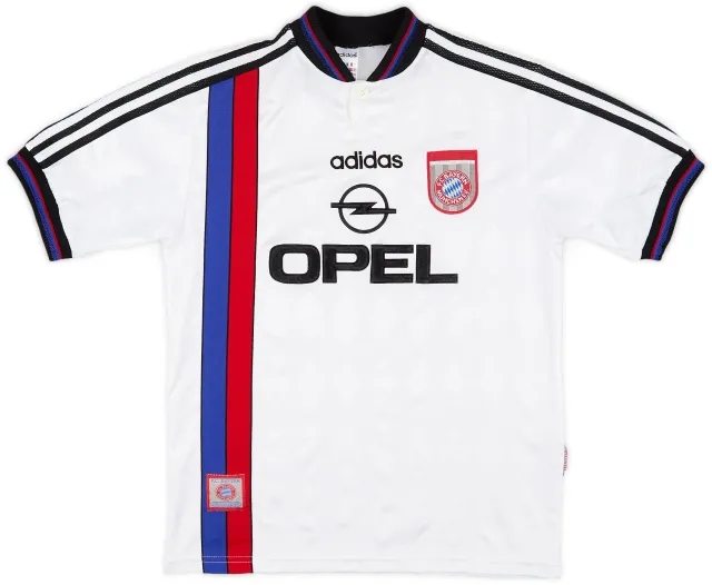 adidas 1996-98 Bayern Munich Away Shirt - 8/10 - (XL.Boys)