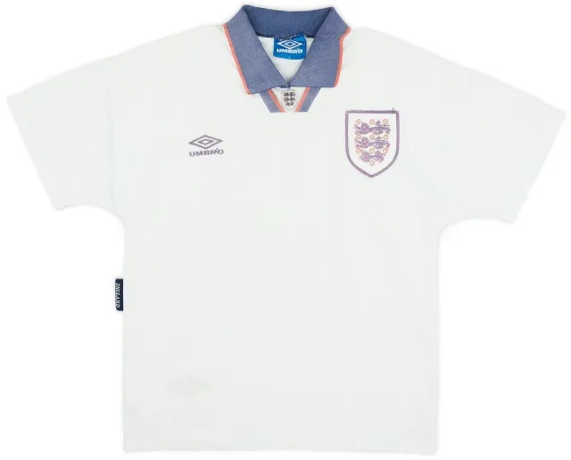 Umbro 1993-95 England Home Shirt - 4/10 - (S)