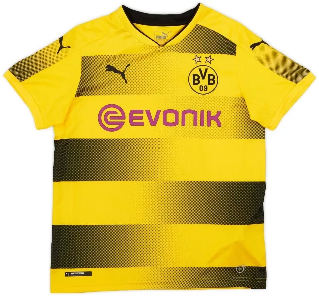 Puma 2017-18 Borussia Dortmund Home Shirt - 8/10 - (L.Boys)