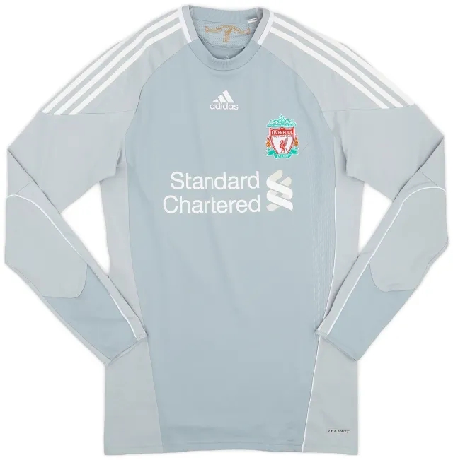 adidas 2010-12 Liverpool Player Issue TechFit GK Shirt - 7/10 - (XL)