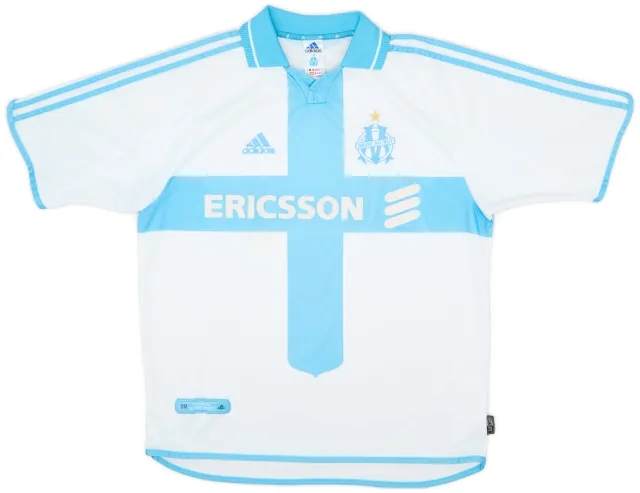 adidas 2000-01 Olympique Marseille Home Shirt - 8/10 - (XL)
