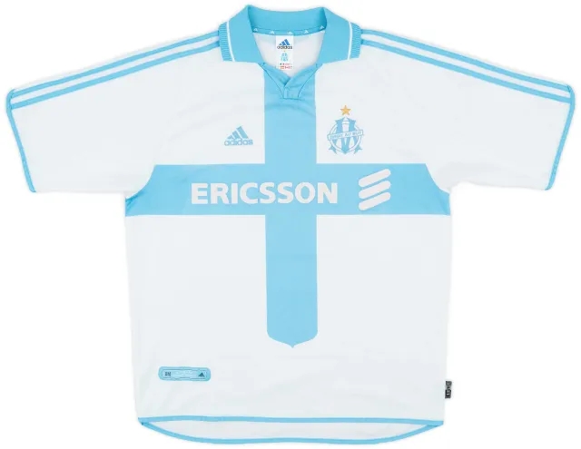 adidas 2000-01 Olympique Marseille Home Shirt - 7/10 - (L)