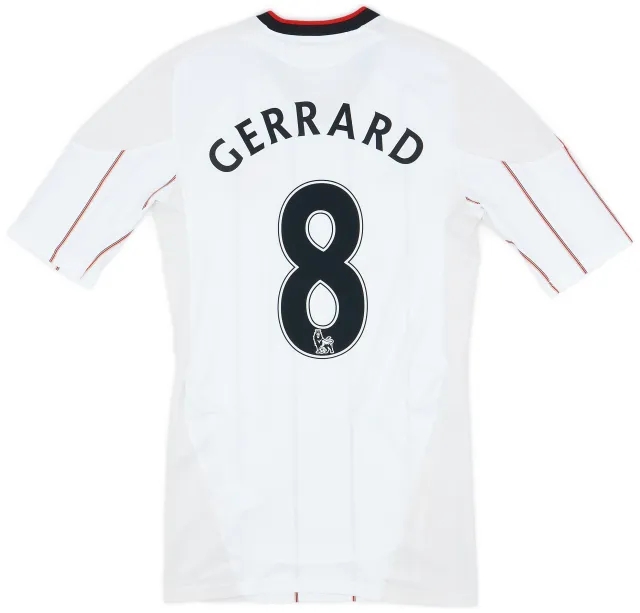 adidas 2010-11 Liverpool Player Issue Tech Fit Away Shirt Gerrard #8 - 7/10 - (M)