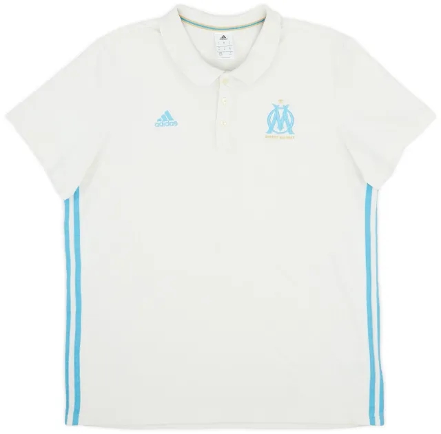 2016-17 Olympique Marseille adidas Polo Shirt - 8/10 - (XL)