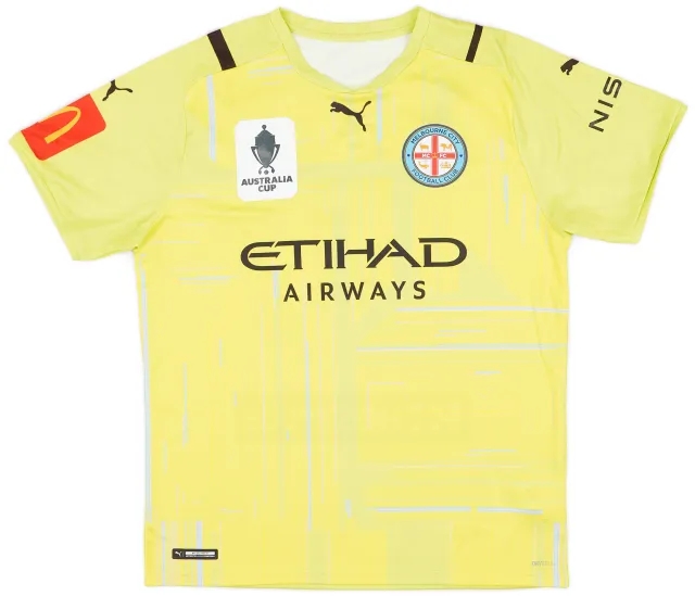 Puma 2021-22 Melbourne City Player Issue Australia Cup GK Shirt #60