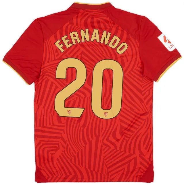 Castore 2023-24 Sevilla Super Cup Away Shirt Fernando #20 - 9/10 - (S)