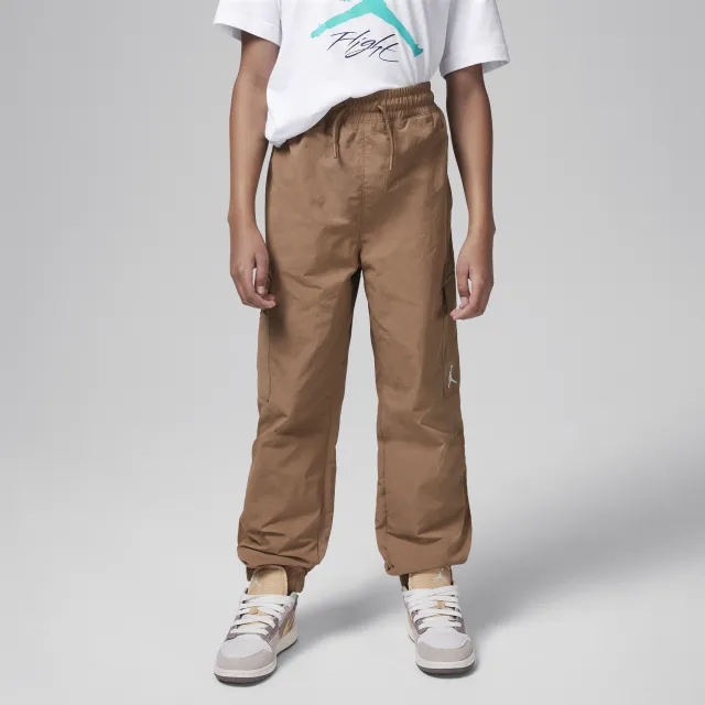 Nike Jordan Older Kids' MJ Double Cargo Trousers - Brown - Nylon