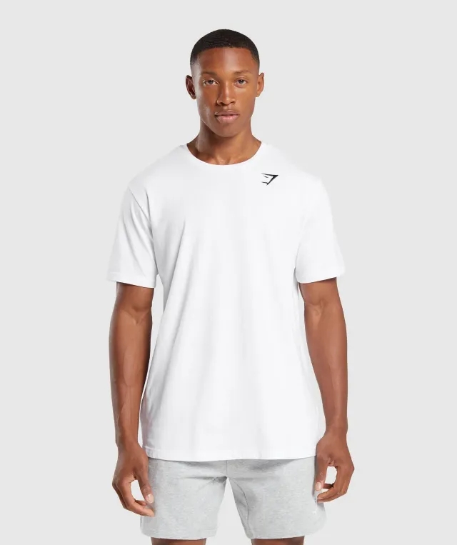 Gymshark Crest T-Shirt - White
