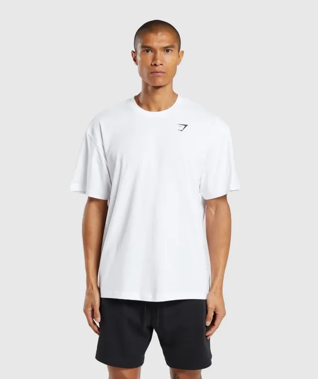 Gymshark Essential Oversized T-Shirt - White