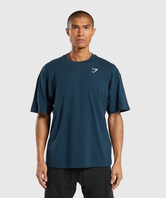 Gymshark Essential Oversized T-Shirt - Navy