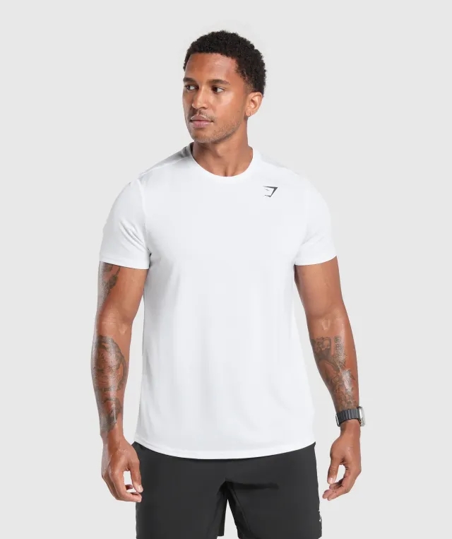 Gymshark Arrival Regular Fit T-Shirt - White