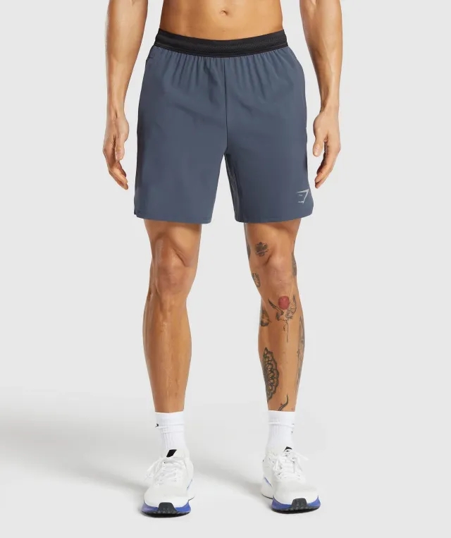 Gymshark Speed 7 Shorts - Titanium Blue