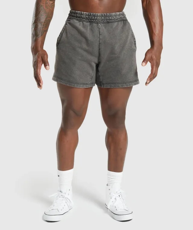 Gymshark Heritage 5 Shorts - Onyx Grey