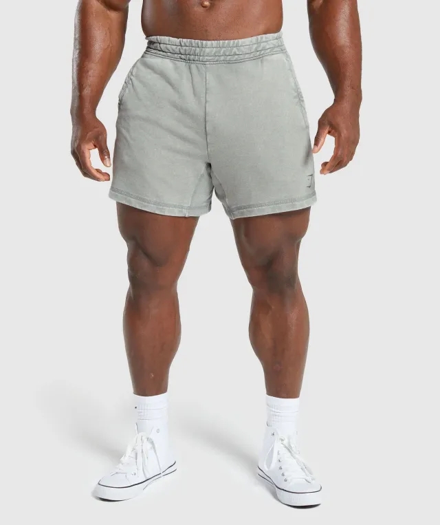 Gymshark Heritage 5 Shorts - Smokey Grey