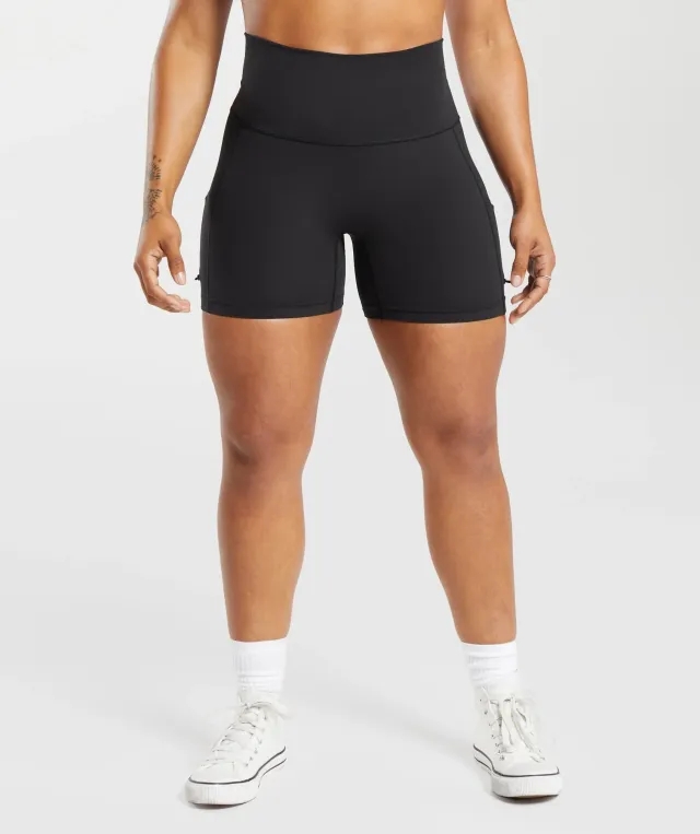 Gymshark Legacy Logo Tight Shorts - Black