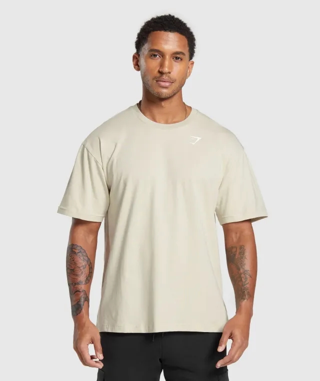 Asics Essential Oversized T-Shirt - Pebble Grey