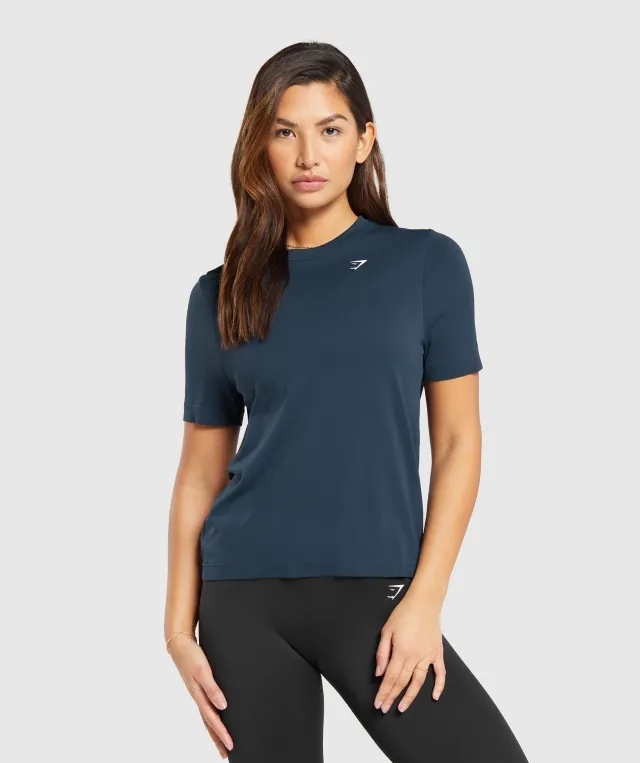 Gymshark Everyday Seamless T-Shirt - Navy