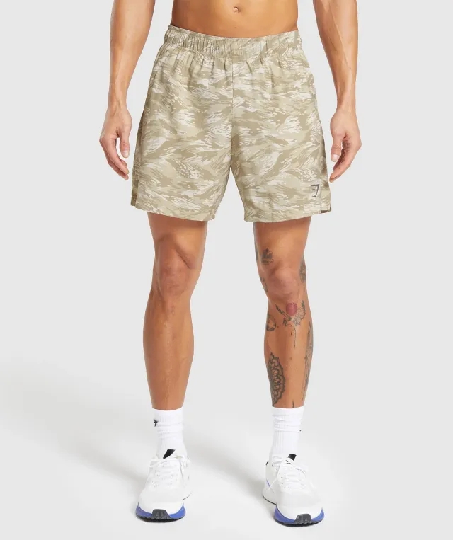 Gymshark Sport 7 Shorts - Ecru White