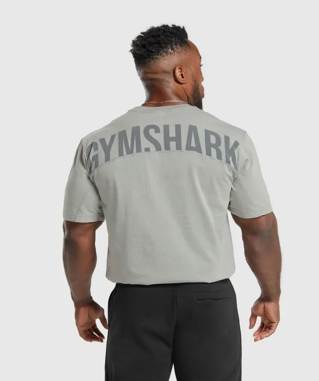 Gymshark Power Washed T-Shirt - Smokey Grey