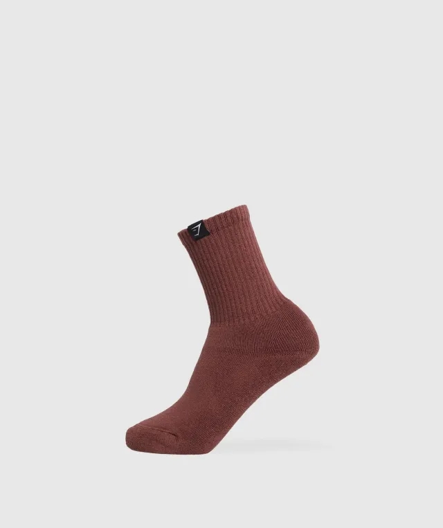 Gymshark Premium Combed Cotton Single - Burgundy Brown