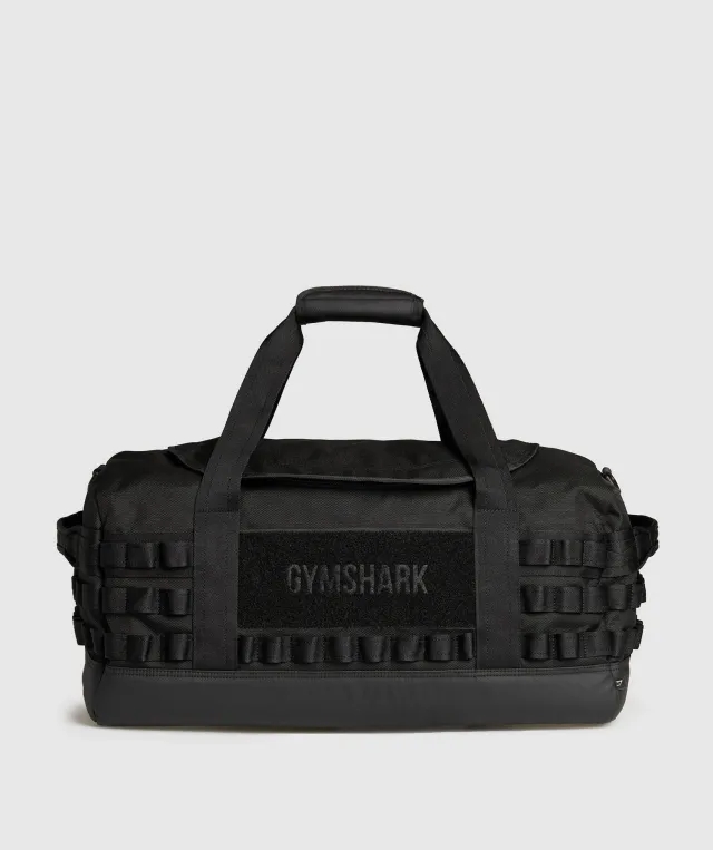 Gymshark Tactical Large Barrel Bag - Black