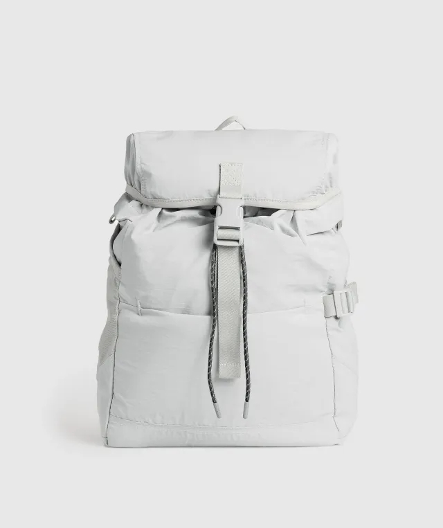 Gymshark Drawstring Backpack - Light Grey