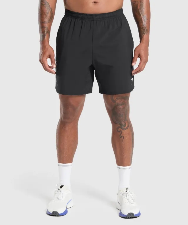 Gymshark Training Department 7 Shorts - Black
