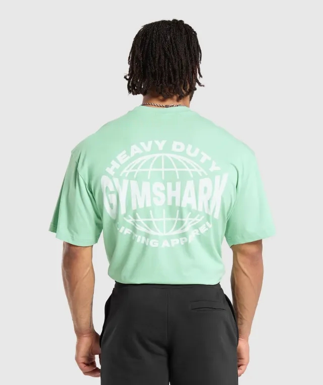 Gymshark Heavy Duty Apparel T-Shirt - Lido Green