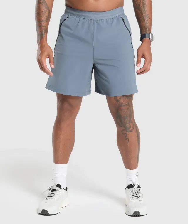 Gymshark Apex 7 Hybrid Shorts - Iron Blue