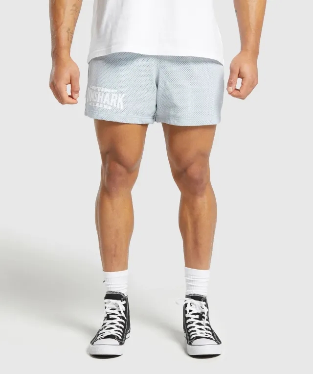Gymshark Lifting Club Mesh 5 Shorts - Fresh Blue
