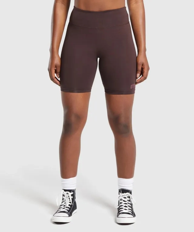 Gymshark Lifting Logo Shorts - Heritage Brown