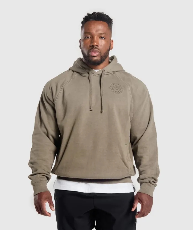 Gymshark Premium Legacy Hoodie - Camo Brown