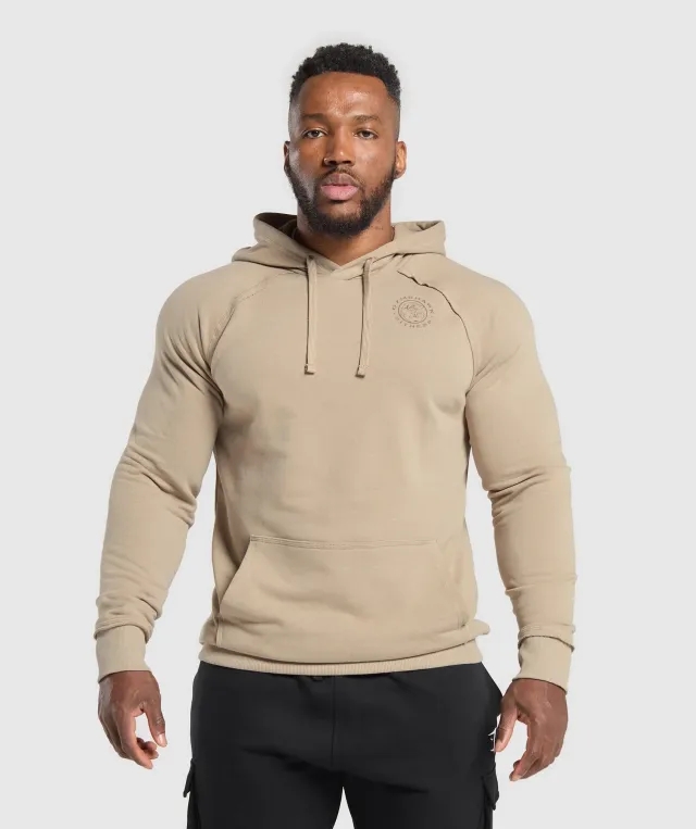 Gymshark Legacy Hoodie - Cement Brown
