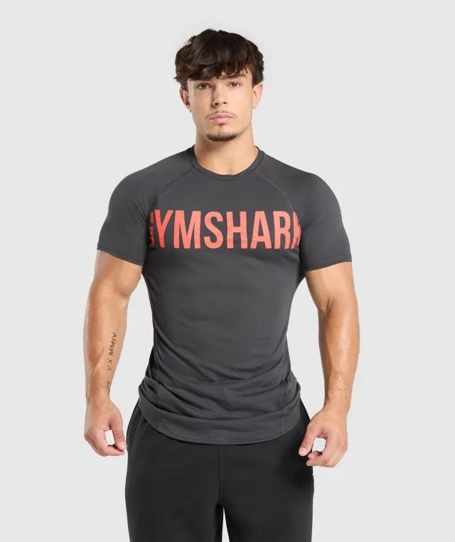 Gymshark Impact T-Shirt - Onyx Grey