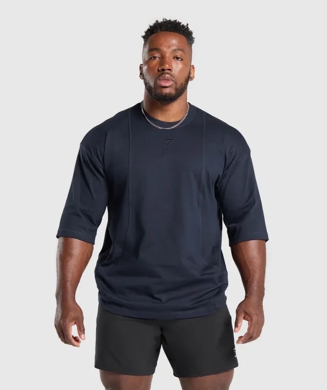 Gymshark Premium Lifting T-Shirt - Heavy Blue