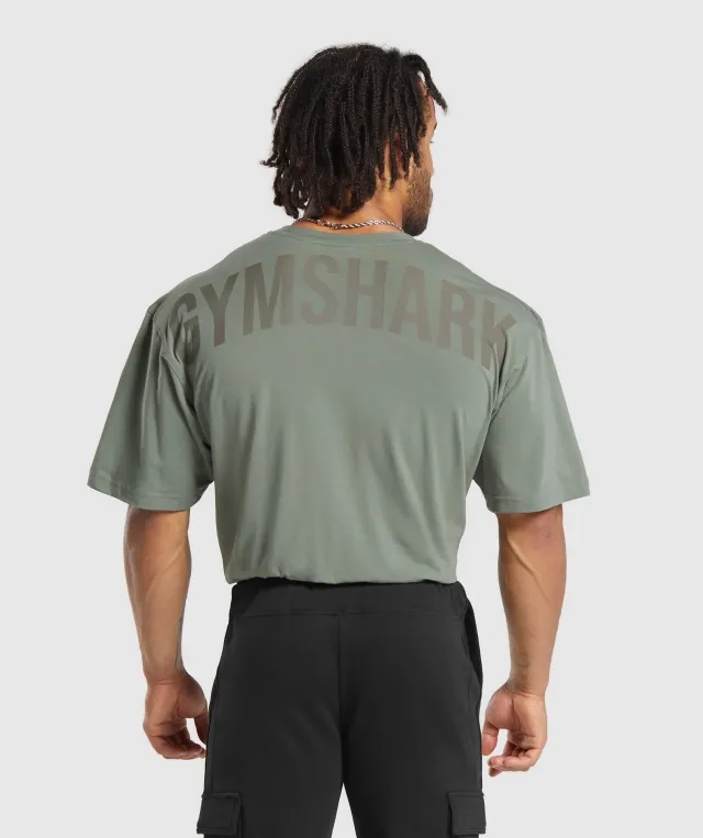 Gymshark Power T-Shirt - Unit Green