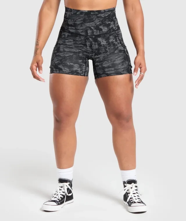 Gymshark Legacy Logo Tight Shorts - Black