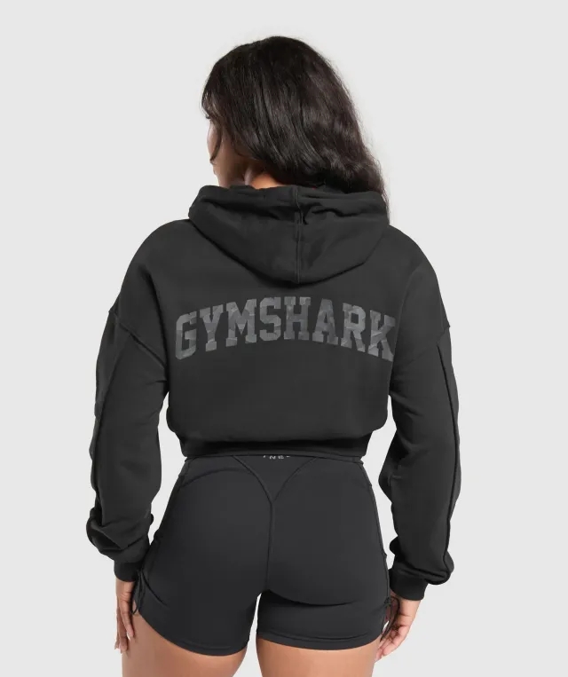 Gymshark Adapt Camo Graphic Hoodie - Black