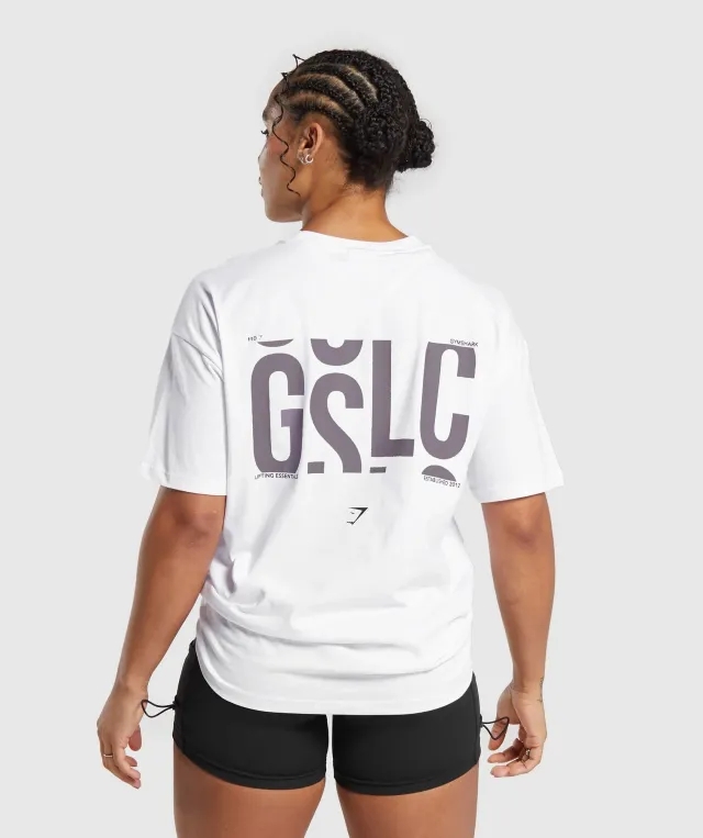 Gymshark GSLC OS Tee - White
